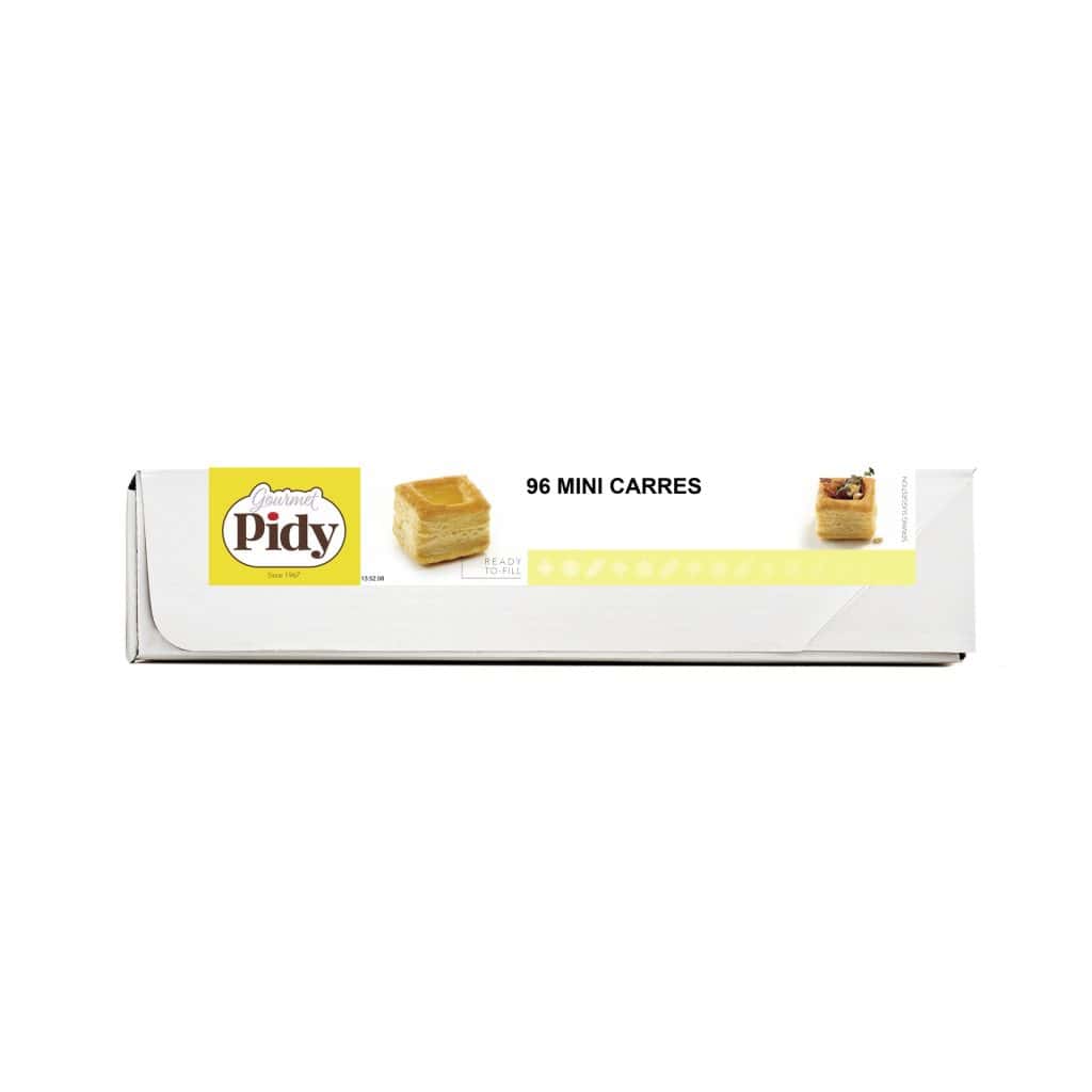 96 Puff Pastry Mini Square Neutral 3.2cm