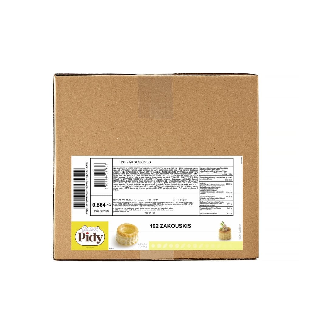 192 Puff Pastry Zakouskis Neutral 3.3cm
