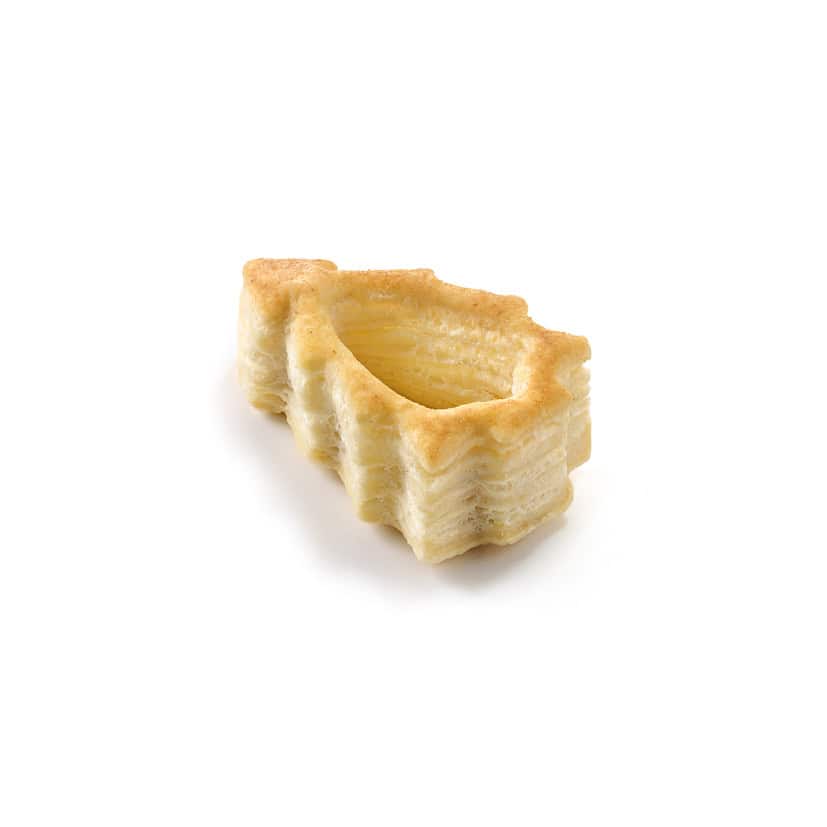 320 Puff Pastry Mini Christmas Tree Shells Neutral 6cm