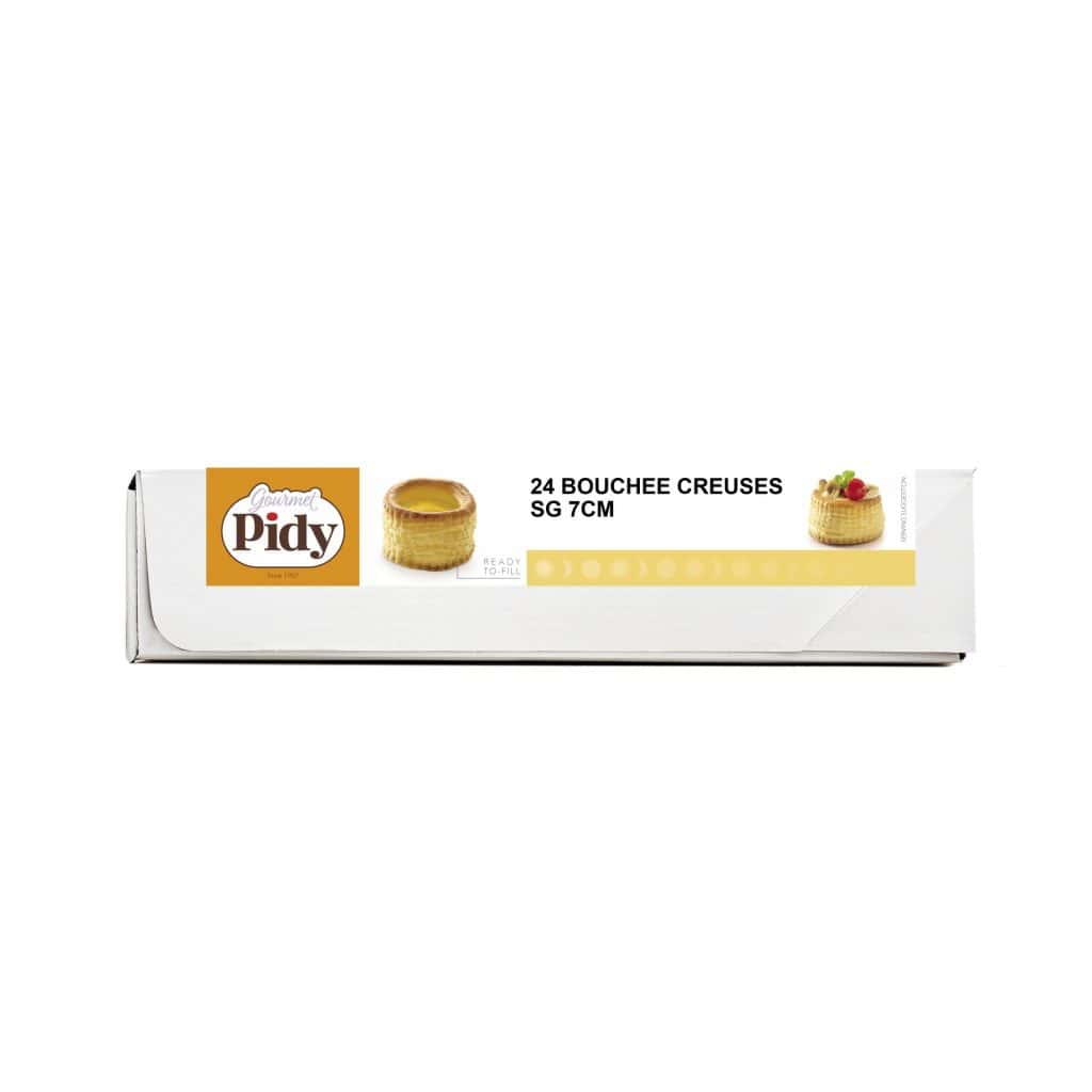 24 Puff Pastry Shells Neutral 7cm