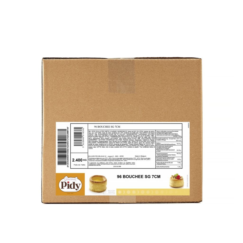 96 Puff Pastry Shells Neutral 7cm