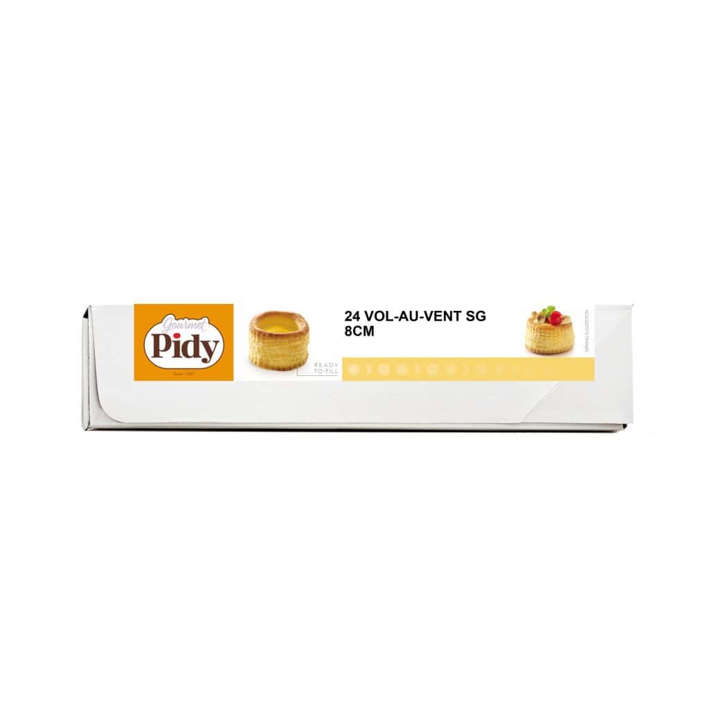24 Vol Au Vent Puff Pastry Shells Neutral 8cm