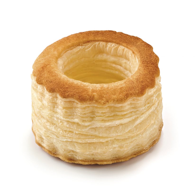72 Vol Au Vent Puff Pastry Shells Rustic Neutral 8,5cm