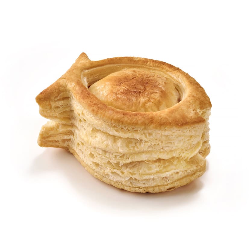 54 Puff Pastry Fish Shaped Shells Neutral 9 x 6.5cm