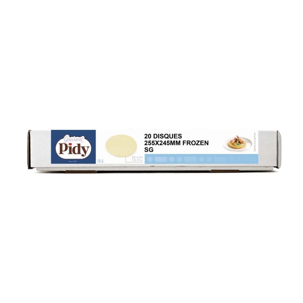 20 Raw Puff Pastry Bases Neutral Ø25cm