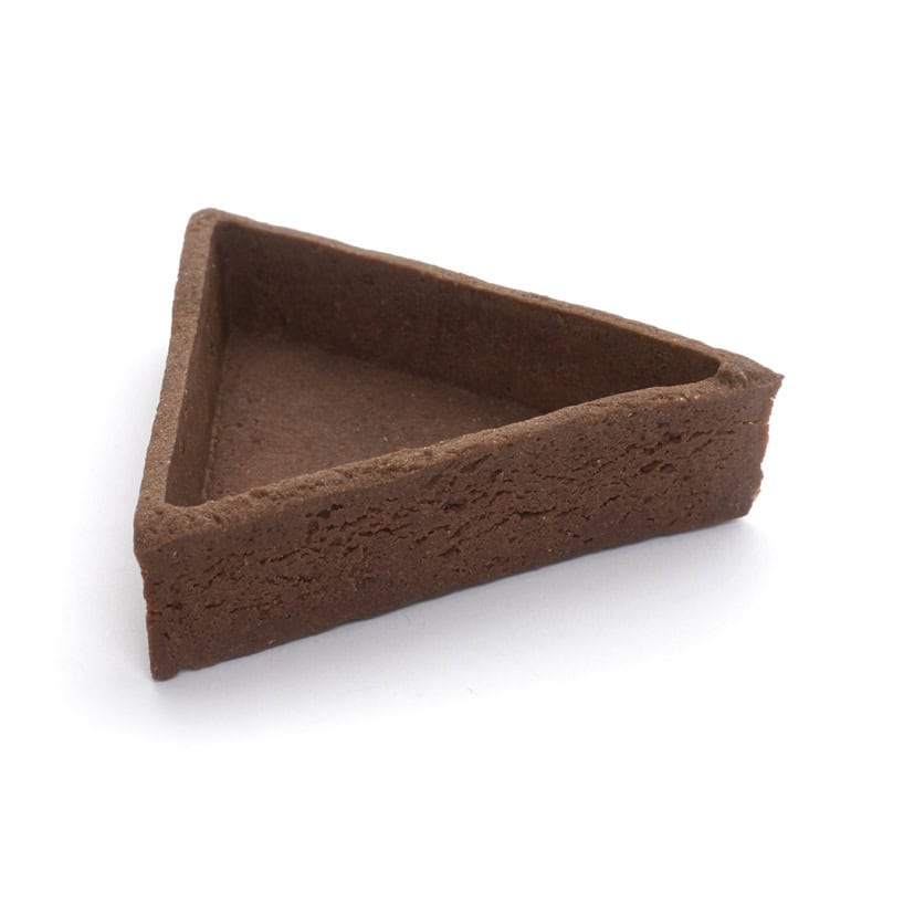96 Trendy Triangle Shortcrust Tartlets Chocolate 8cm