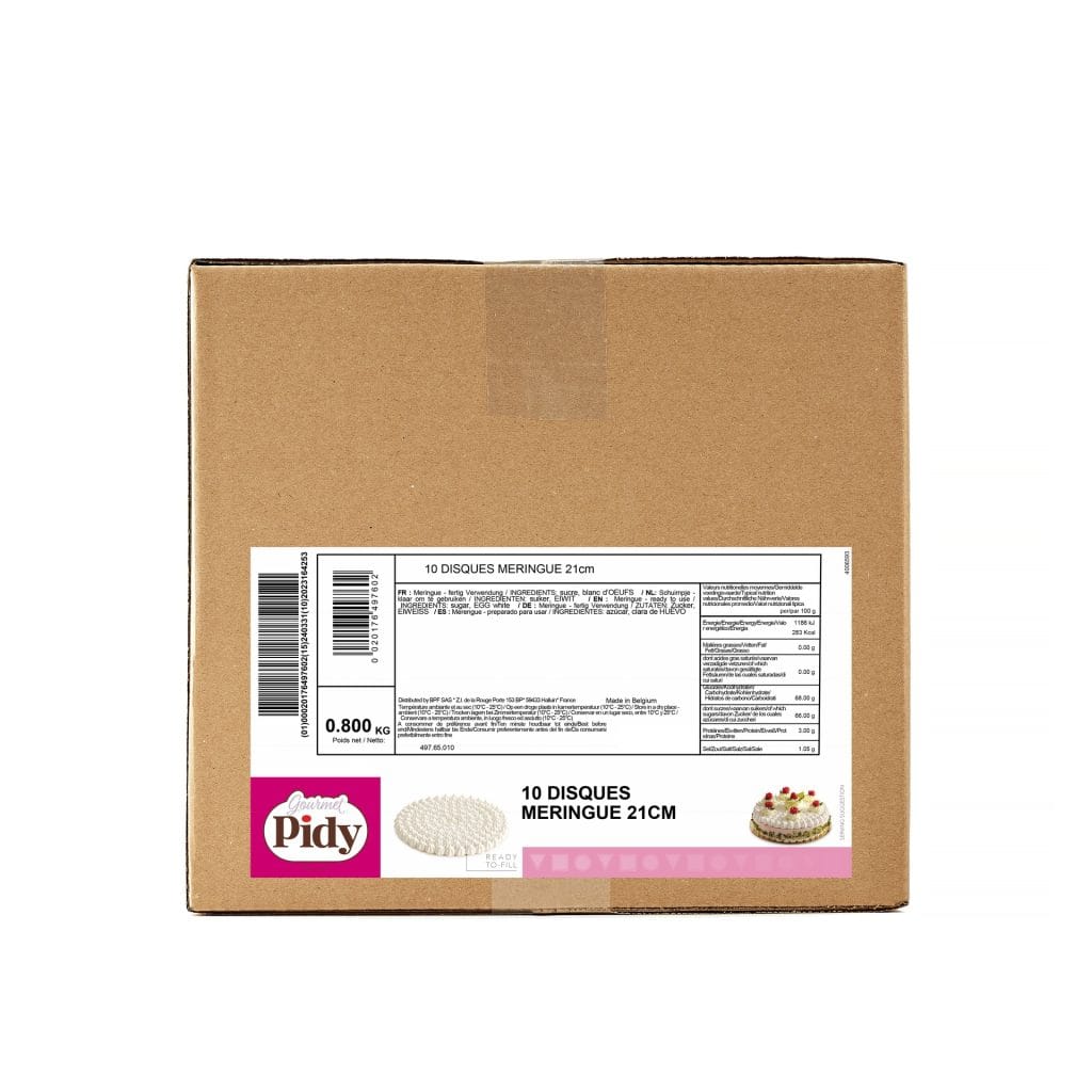 10 Meringue Discs 21cm