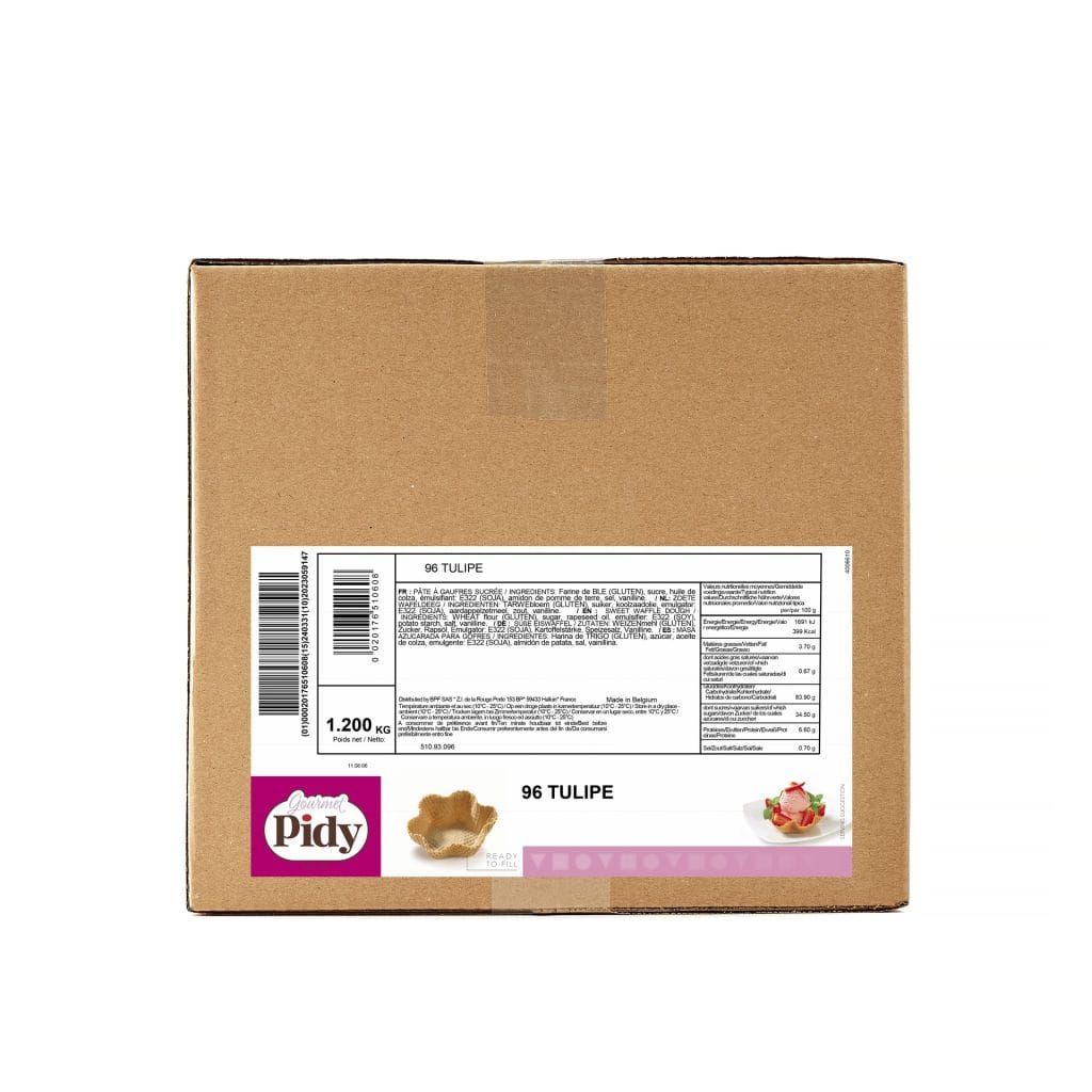 96 Waffle Dough Pastry Tulips 10.5cm