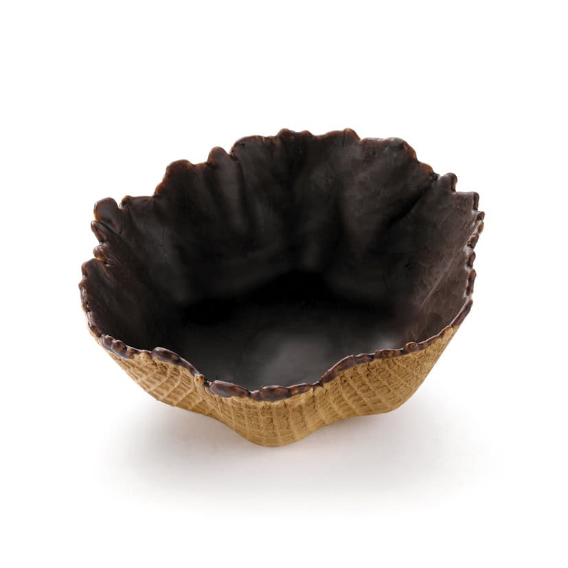 12 Waffle Dough Pastry Tulips Chocolate 10.5cm