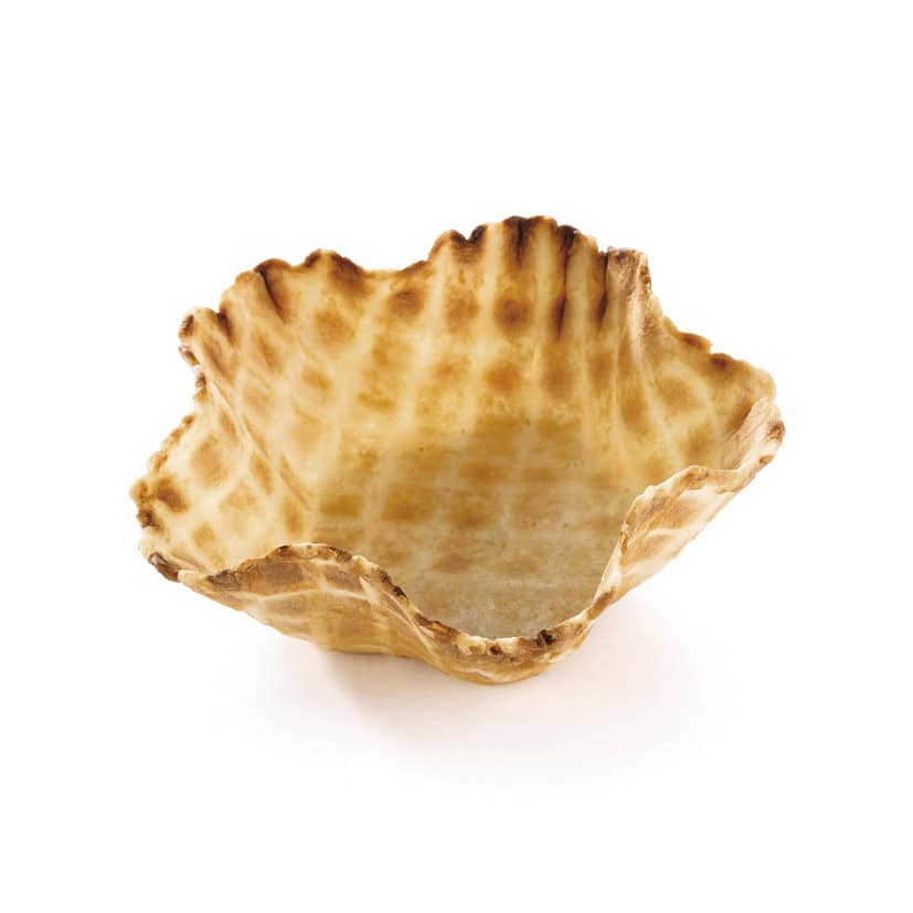 96 Waffle Dough Pastry Flowers 9.2cm