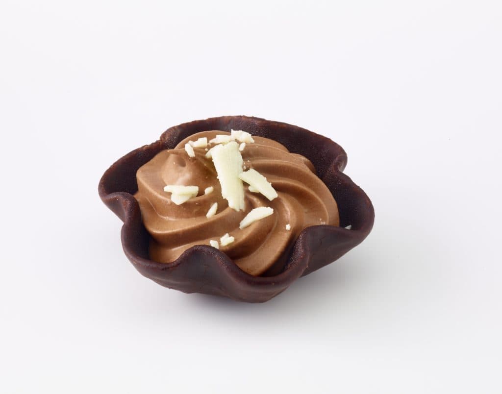 100 Waffle Dough Pastry Mini Tulipes Chocolate 5.5cm