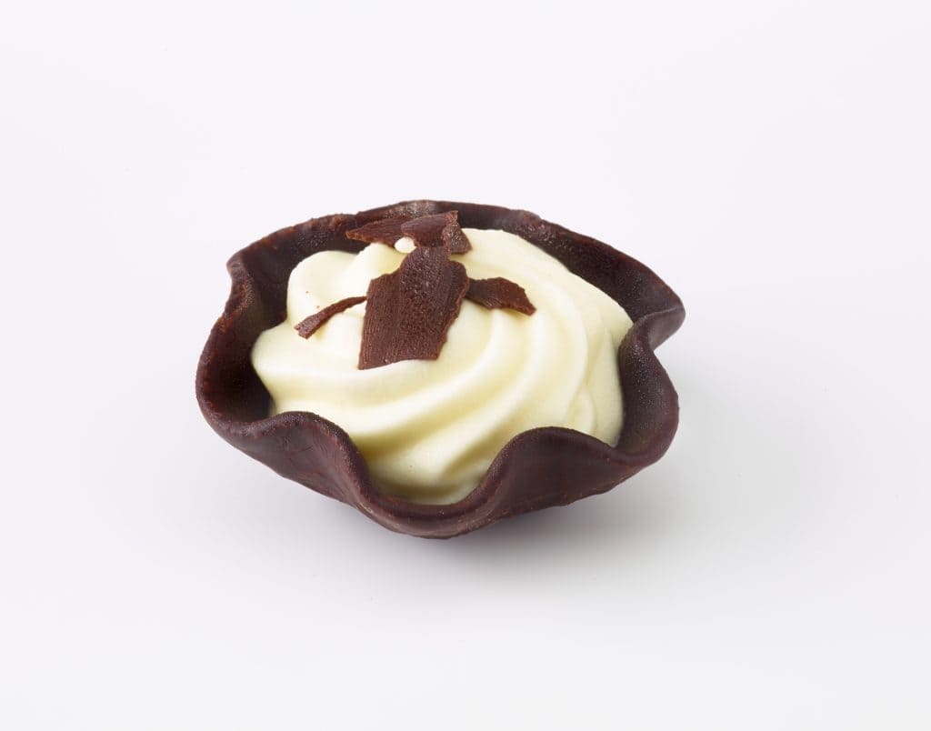 100 Waffle Dough Pastry Mini Tulipes Chocolate 5.5cm