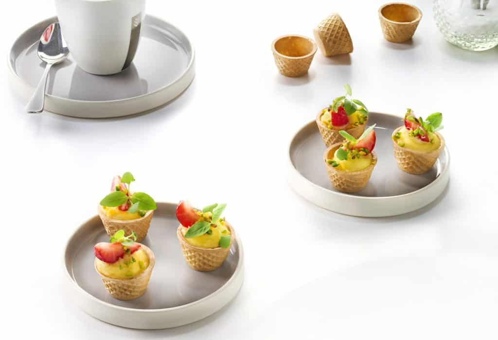 288 Waffle Dough Pastry Liquor Cups (15 Ml)