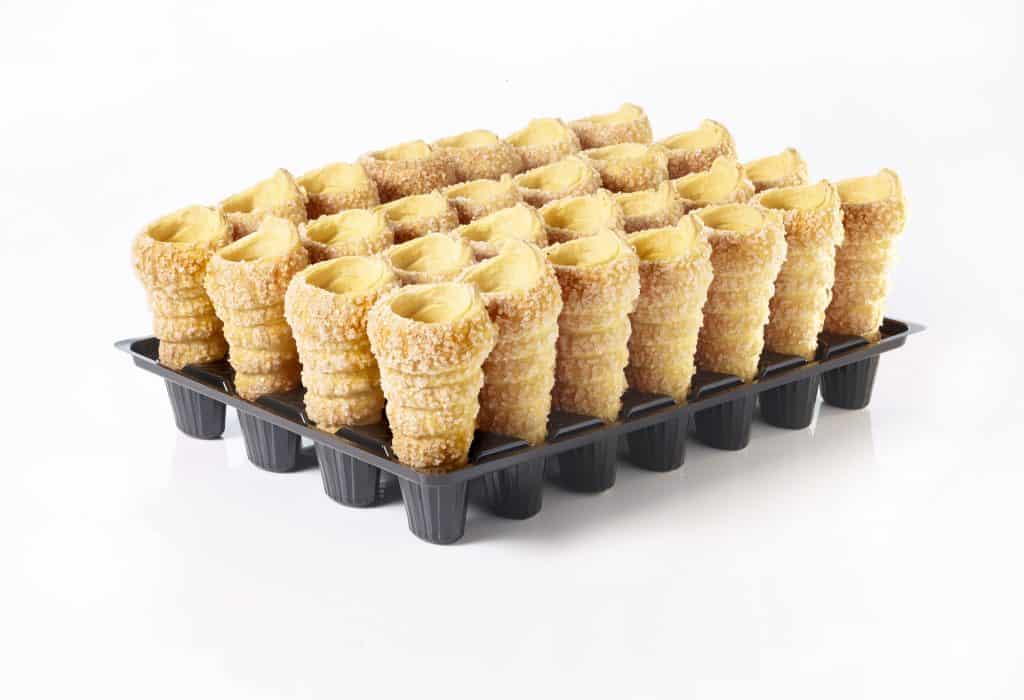 80 Puff Pastry Horns With Sugar Crystals