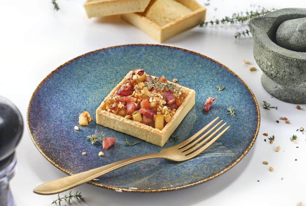 96 Trendy Square Shortcrust Tartlets Neutral 7cm