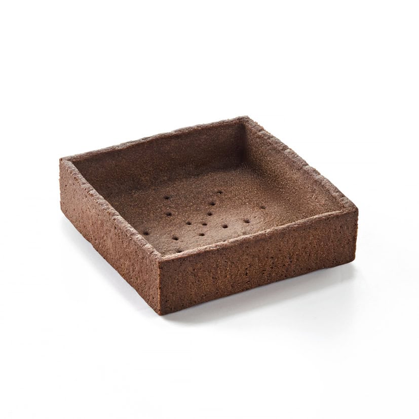 96 Trendy Square Shortcrust Tartlets Choco 7cm