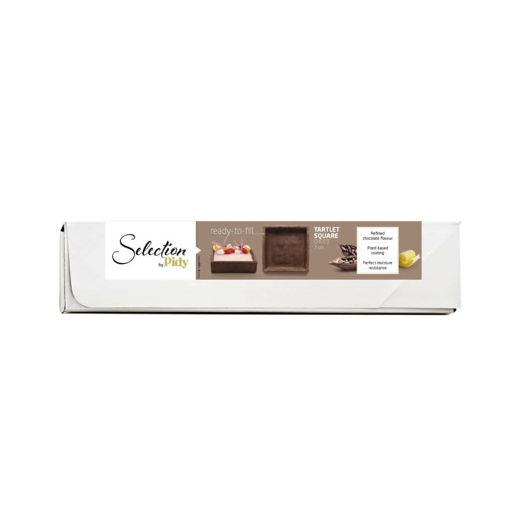 36 Trendy Square Shortcrust Tartlets Choco 7cm Selection By Pidy