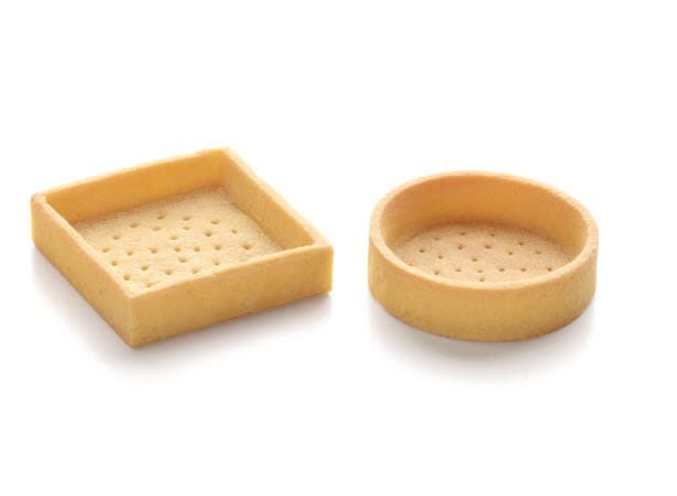 36 Assorted Trendy Shortcrust Tartlets Sweet Rnd/sq 7cm