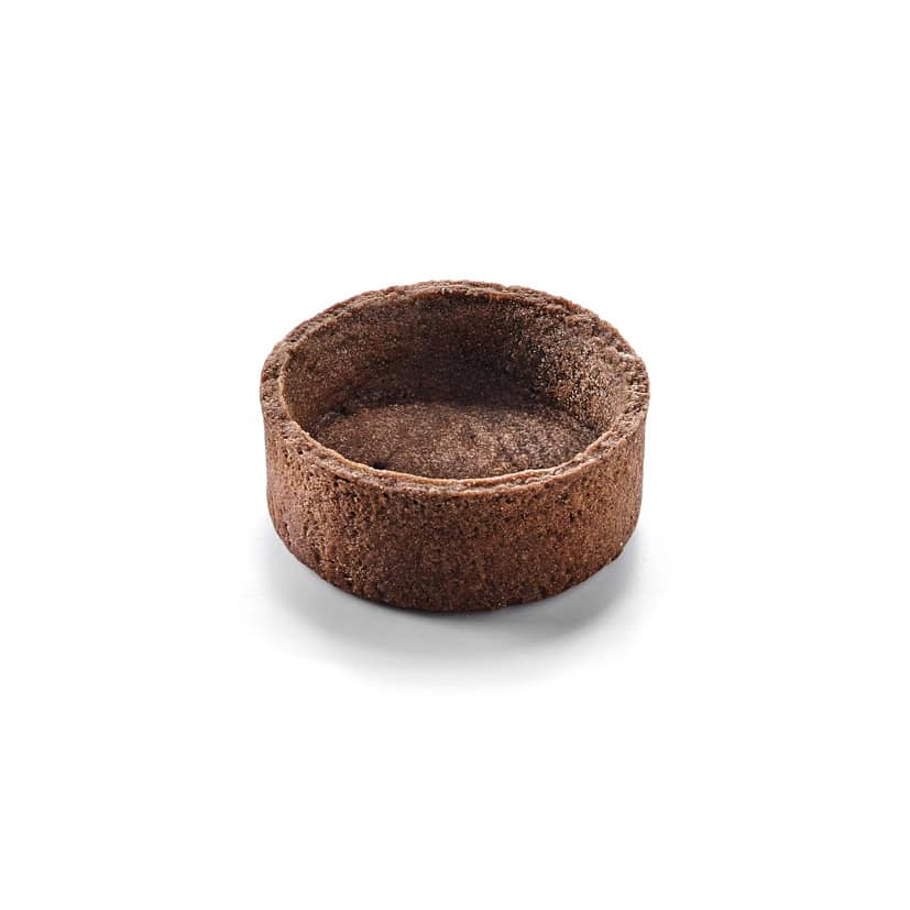 96 Mini Trendy Round Shortcrust Tartlets Choco 4cm