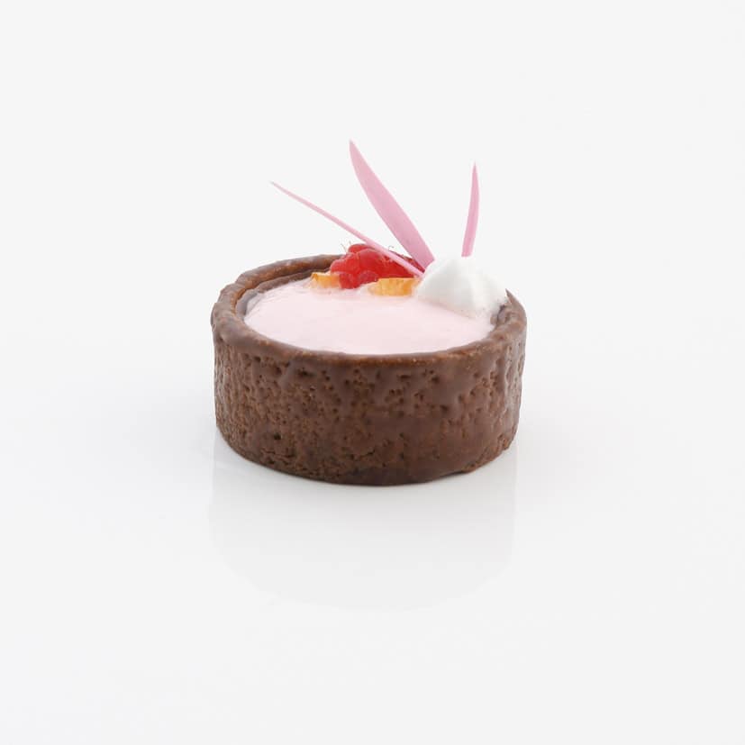 210 Mini Trendy Round Shortcrust Tartlets Choco 4cm Selection By Pidy