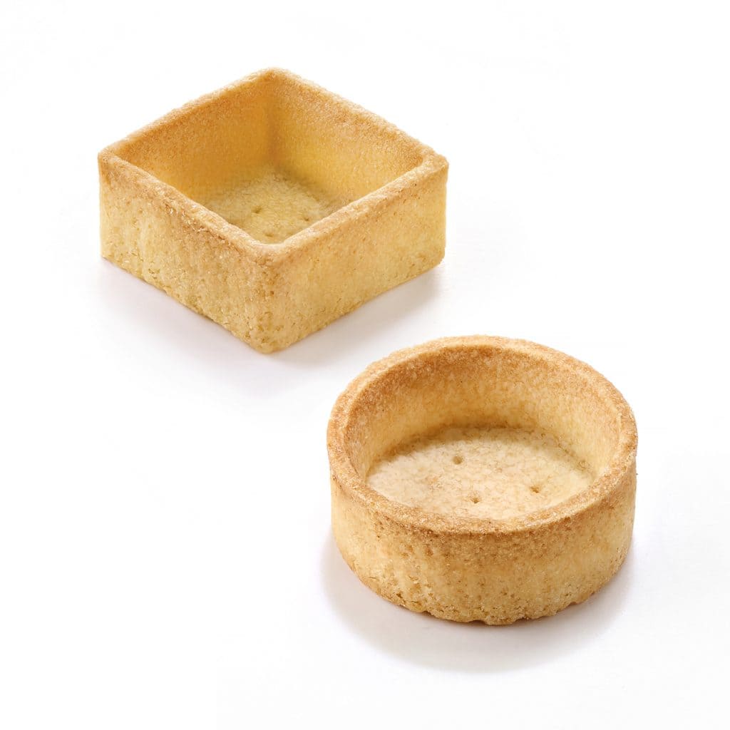 96 Assorted Mini Trendy Shortcrust Tartlets Neutral Rnd/Sq