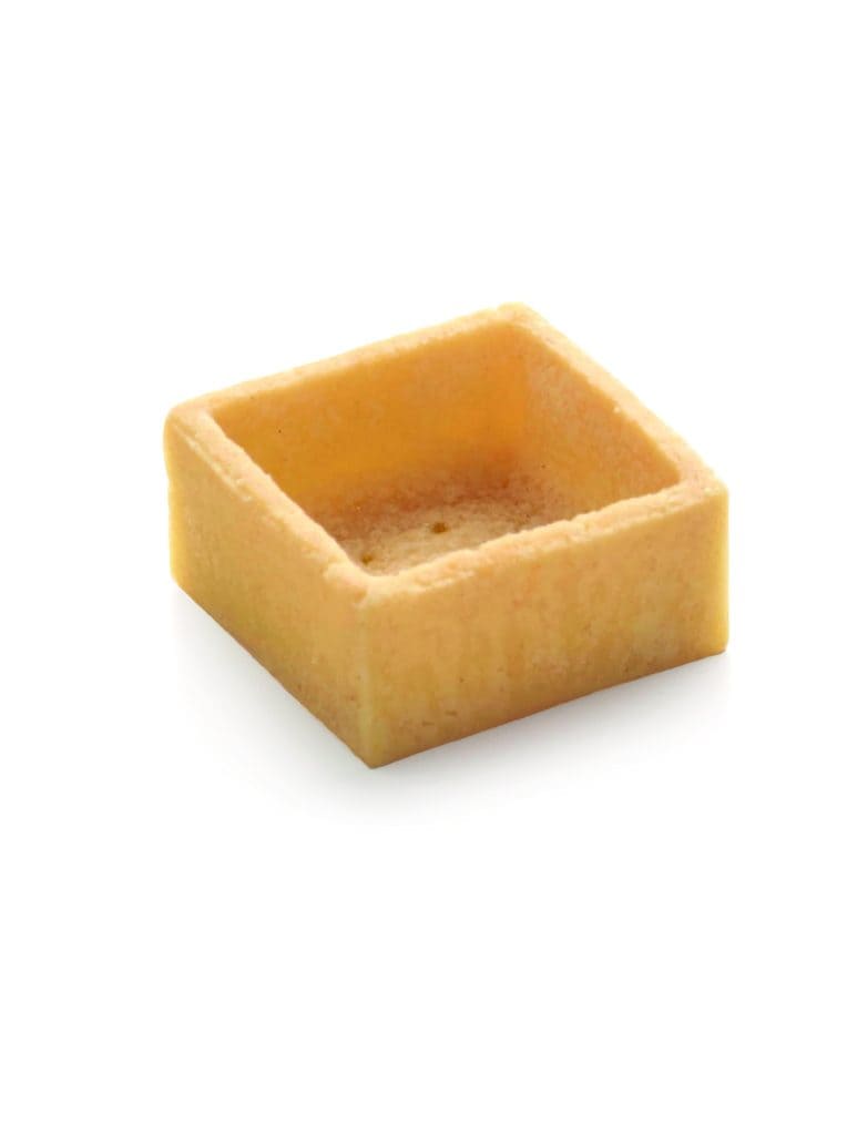 96 Assorted Mini Trendy Shortcrust Tartlets Sweet Rnd/sq 4cm