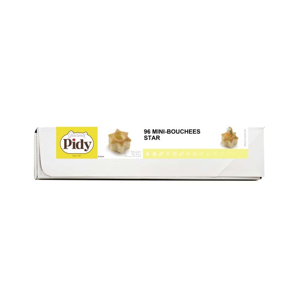 96 Mini Puff Pastry Shells Star 2.9cm