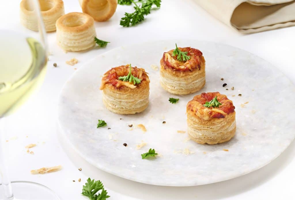 105 Mini Puff Pastry Shells Straight Sided 4.2cm