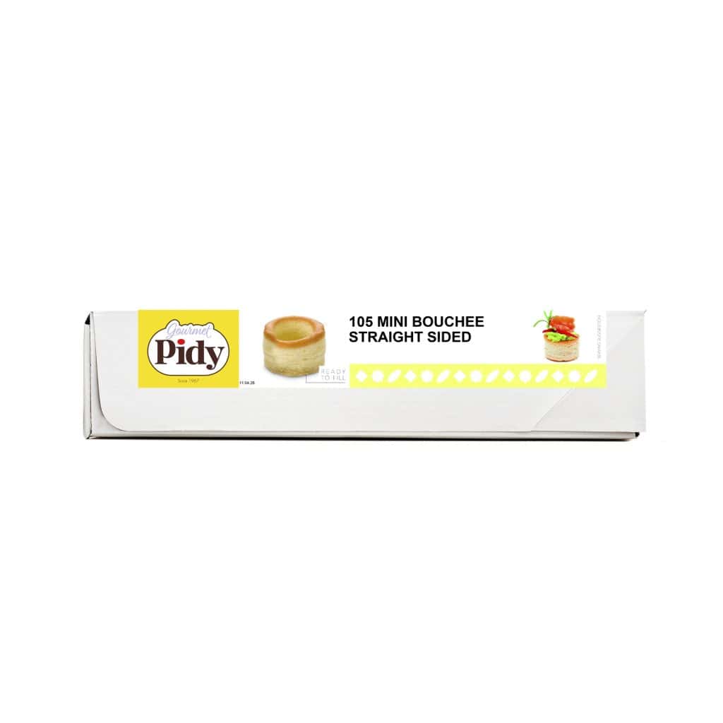 105 Mini Puff Pastry Shells Straight Sided 4.2cm