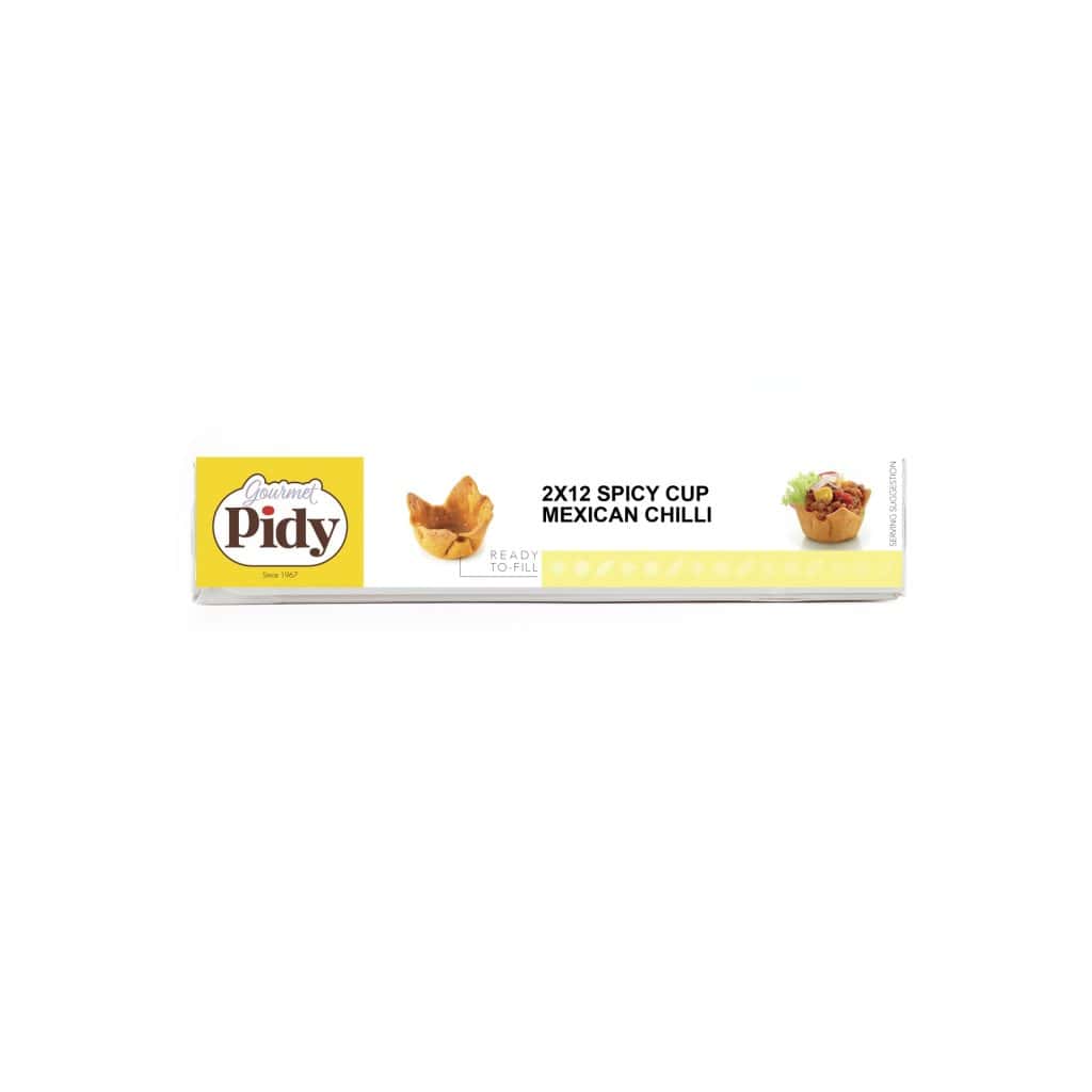 6x2x12 Spicy Cups Mexican Chilli 3.2cm