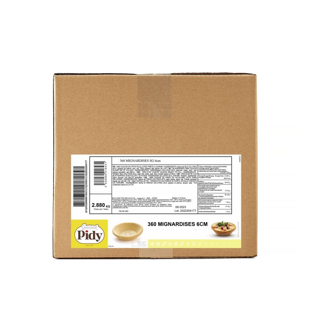 360 Pressed Puff Pastry Mignardises Neutral 6cm