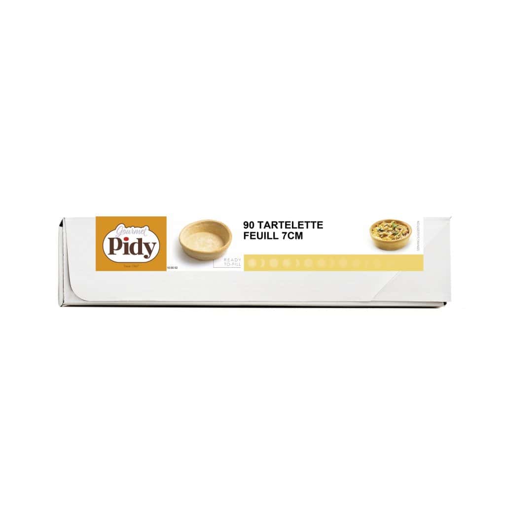 90 Puff Pastry Quiche Cases 7cm
