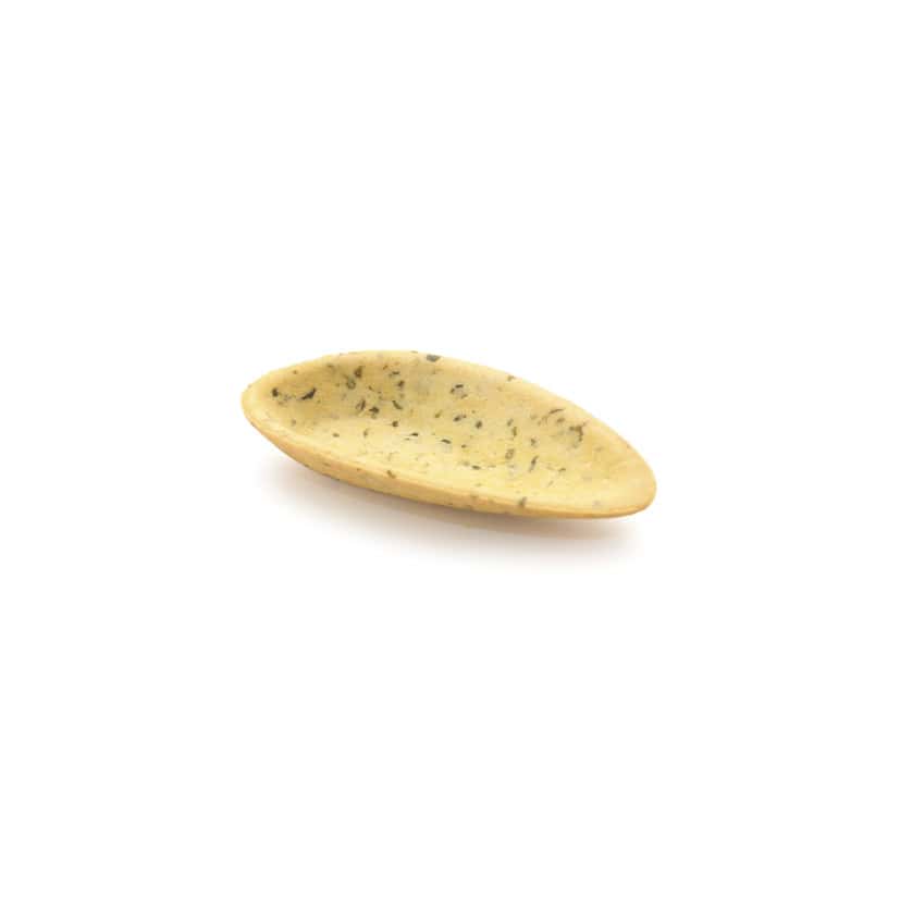 435 Waffle Baked Shortcrust Mussel Shells Parsley 6.7cm