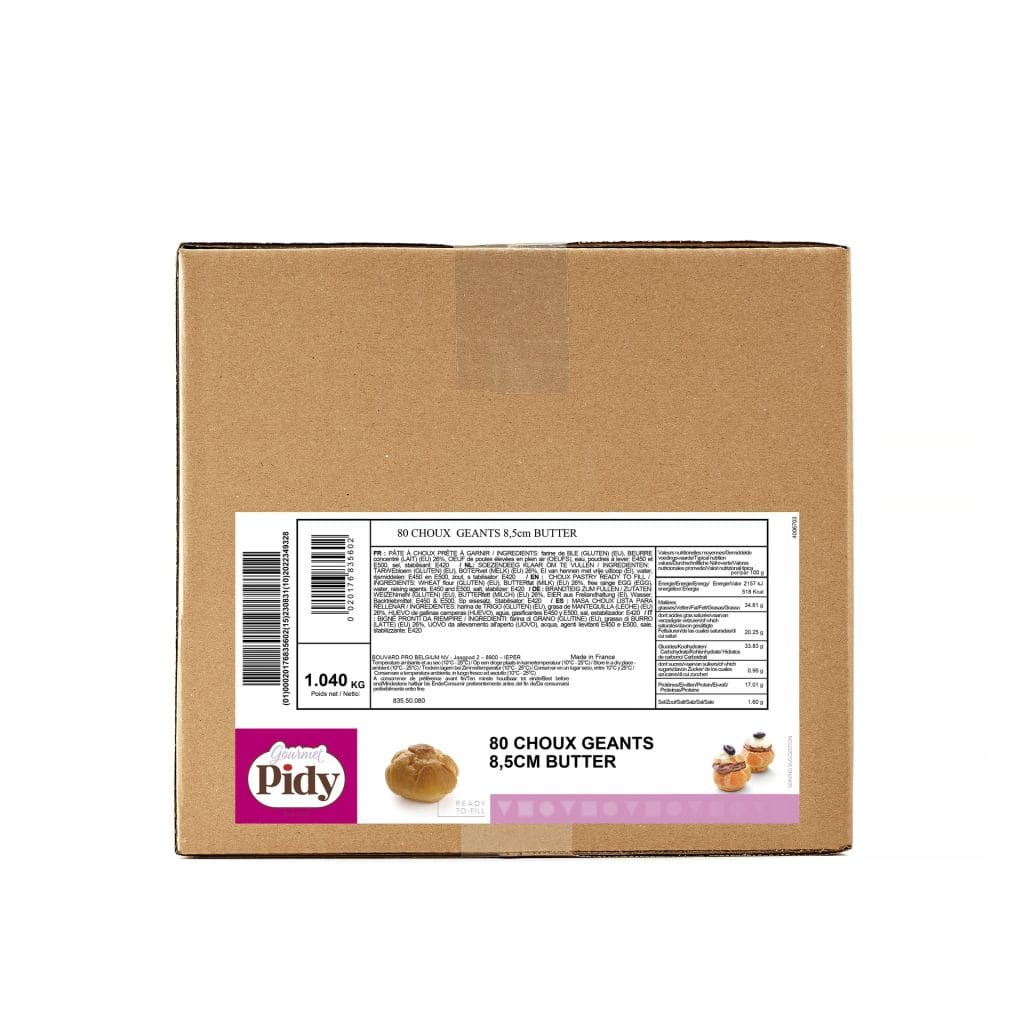 80 Giant Choux Butter 8.5cm