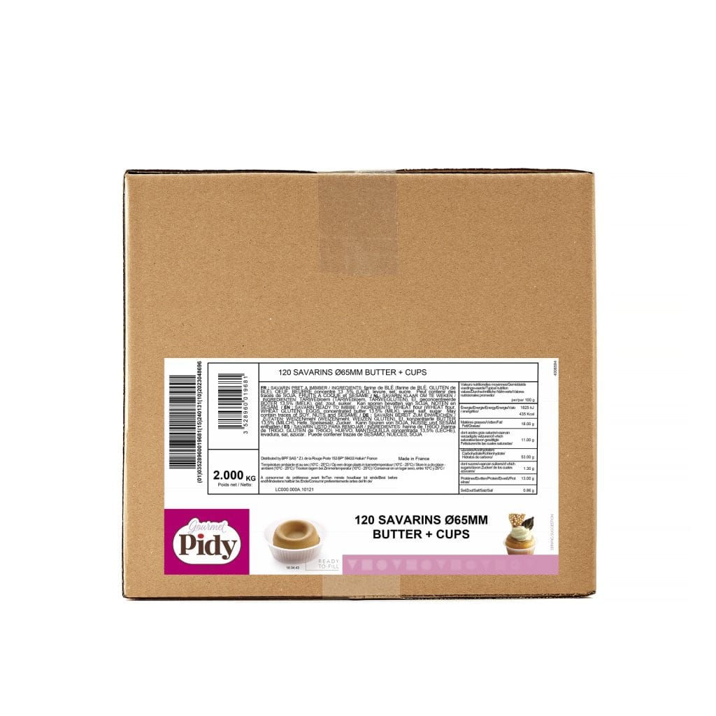 120 Savarins Butter + Tray Ø6.5cm