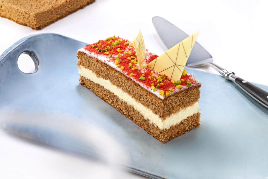 6×1 Sponge Cake 1/2 Blocks Choco Flowpack