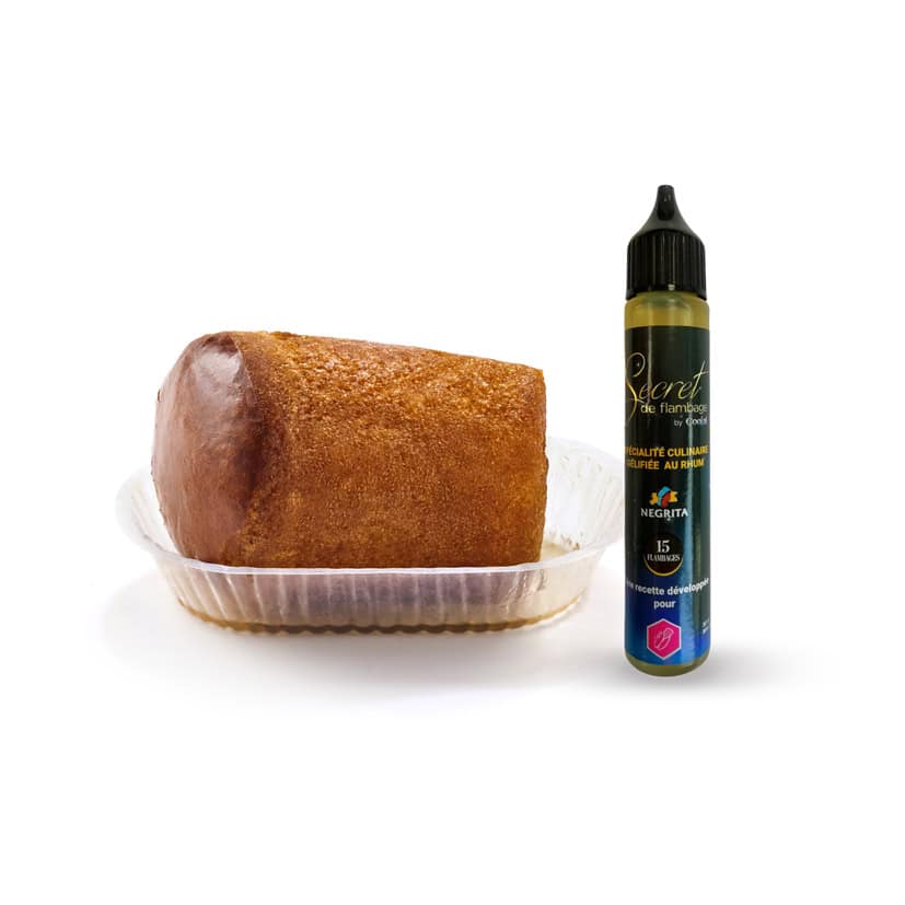 14 Baba Bouchons Brioche Rum + Gel + Tray Frozen Ø4cm