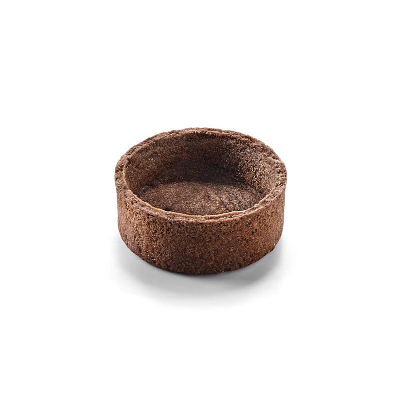 90 Mini Trendy Round Shortcrust Tartlets Chocolate 5cm