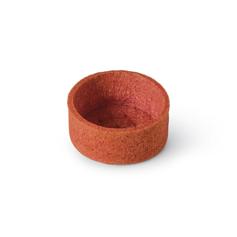 96 Mini Trendy Shortcrust Tartlets Round Raspberry 4cm