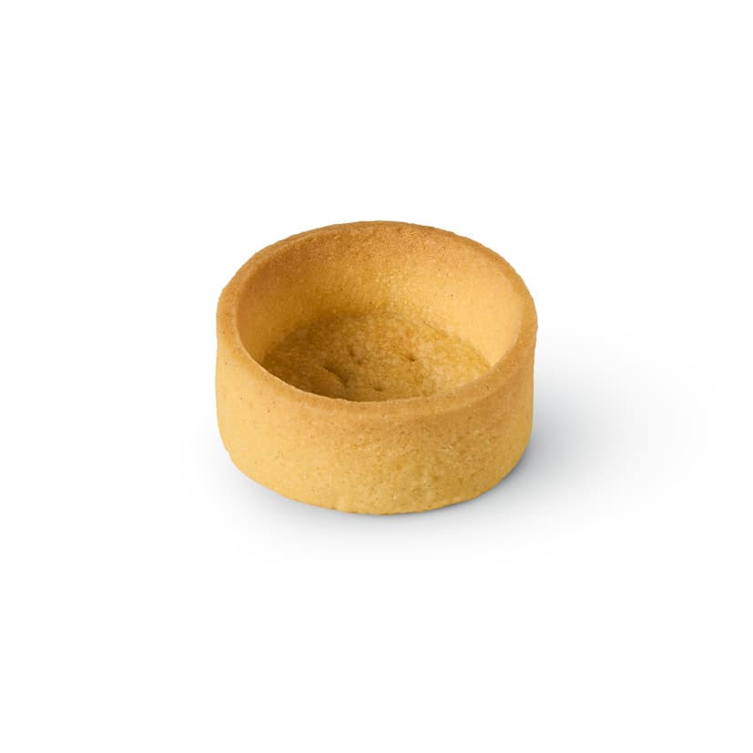 96 Mini Trendy Round Shortcrust Tartlets Lemon 4cm