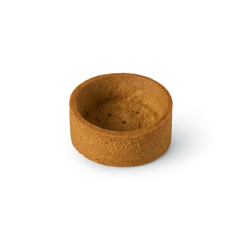 96 Mini Trendy Shortcrust Tartlets Round Speculoos 4cm