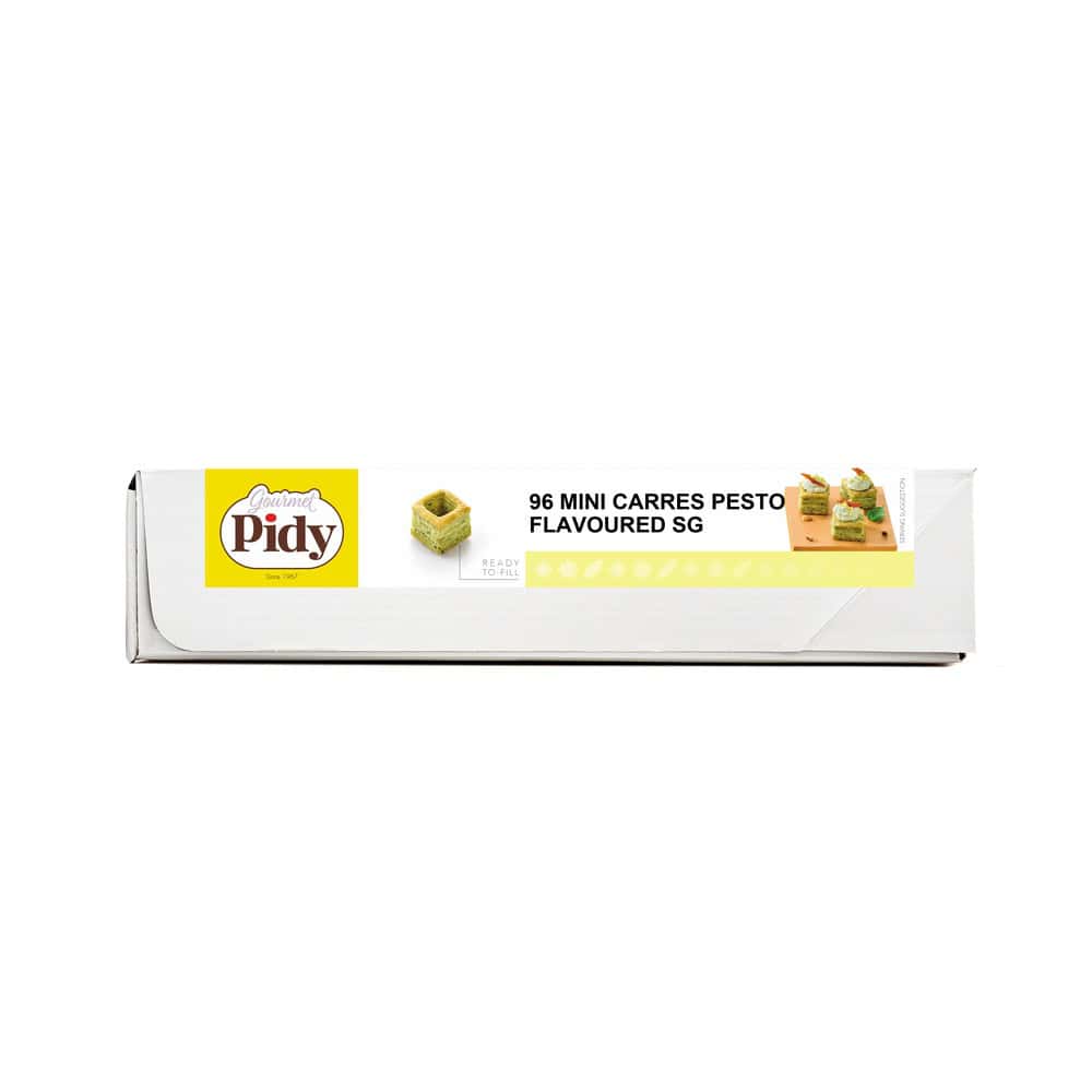 1.26″ Mini square – Pesto flavor