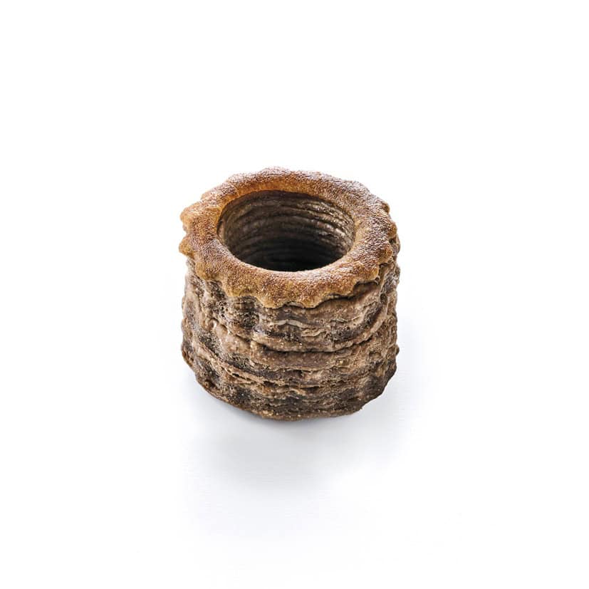 1.3″ Mini square patty shell chocolate + butter