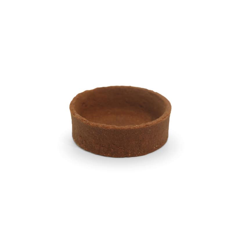 2″ Vegan round trendy shell chocolate
