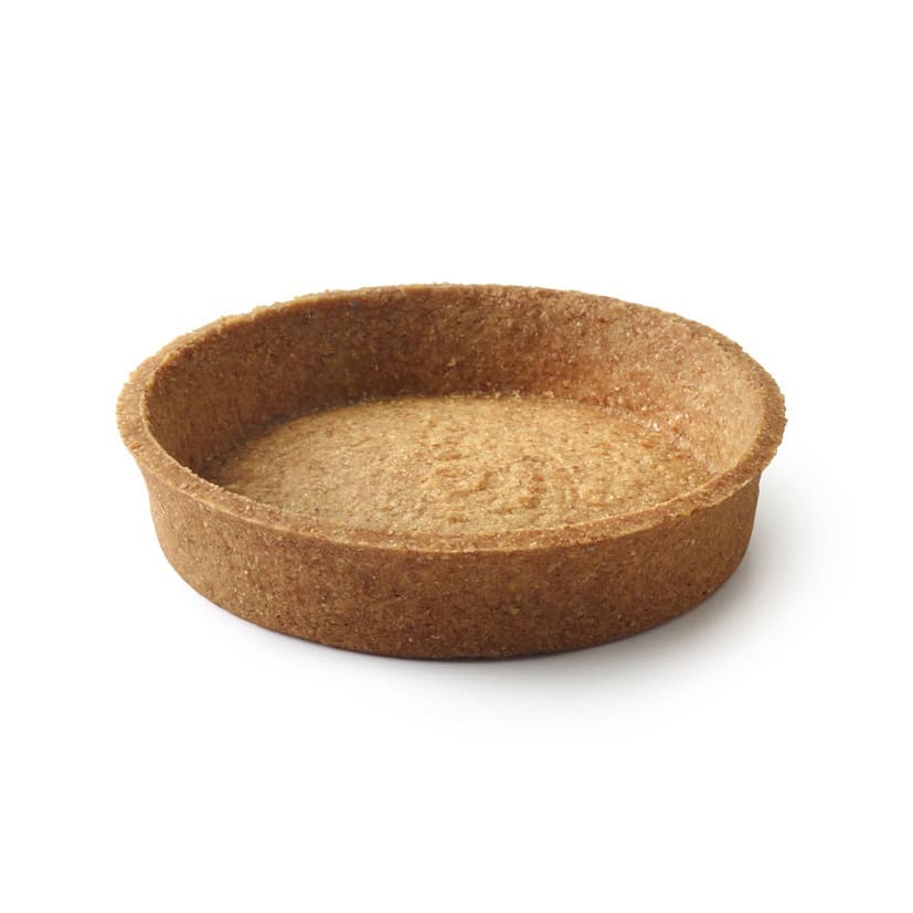 4″ Vegan round straight sided shell graham