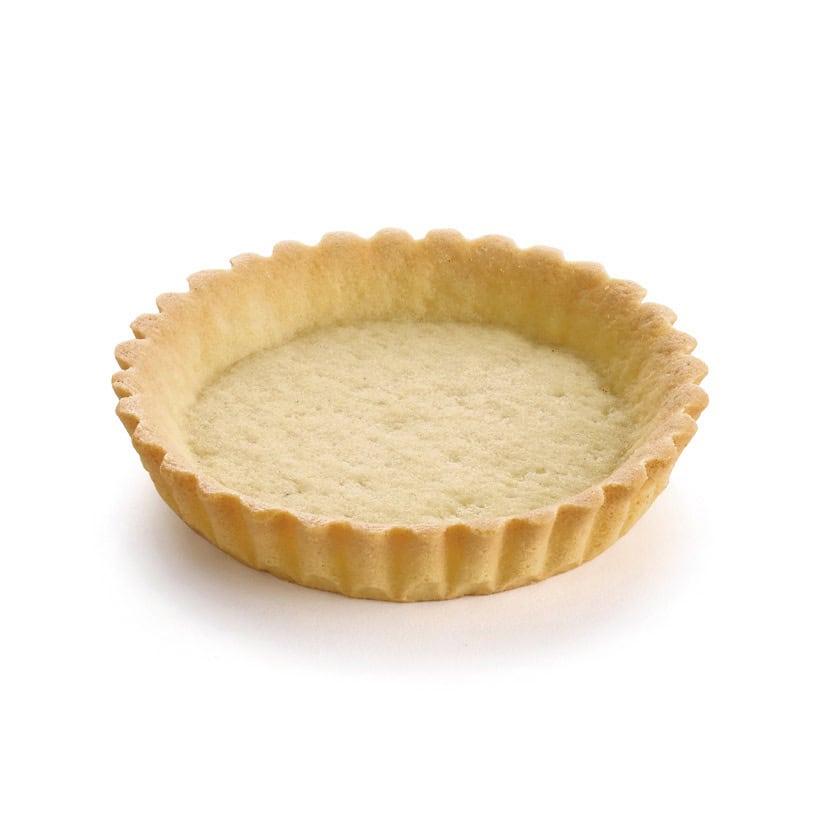3.25″ Butter round fluted tart shell  sweet + coating