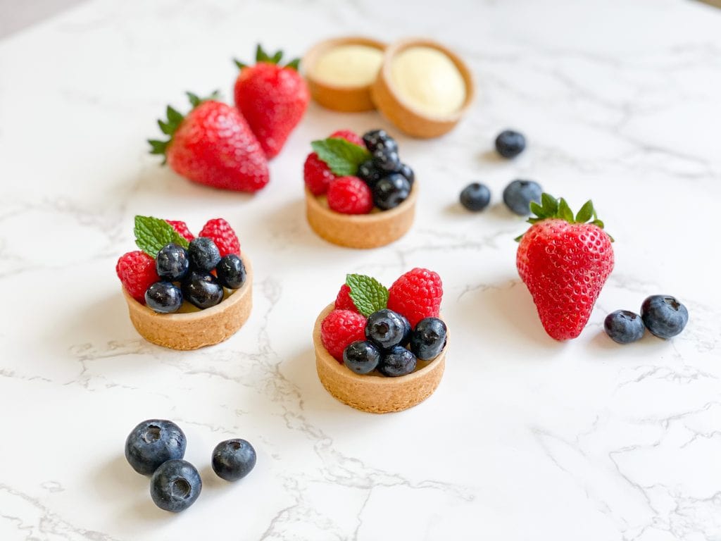 2″ Pastry cream tartlet