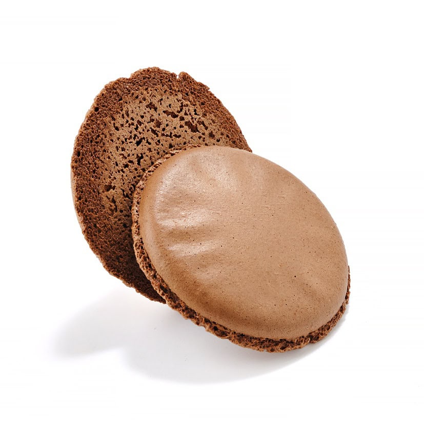 2.7″ Large macaron chocolate flavor