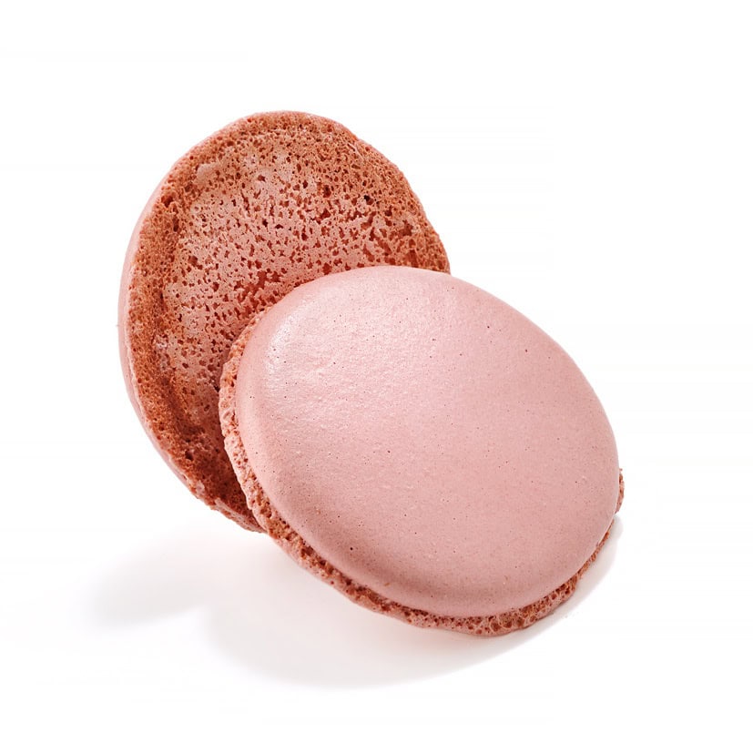 2.7″ Large macaron raspberry flavor