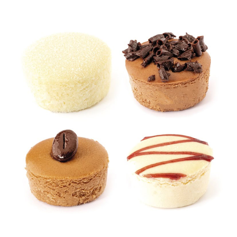 1.5” Assortment of 4 flavors cheesecakes